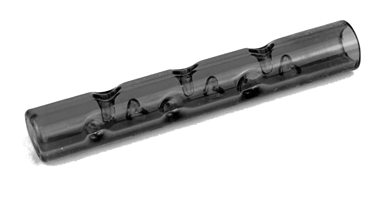 Dimpled Glass Cooling Tube (Gray)